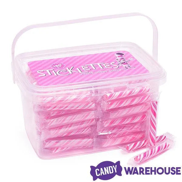 Sticklettes Petite Candy Sticks - Strawberry: 150-Piece Tub