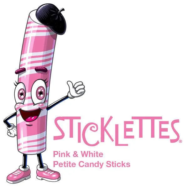 Sticklettes Petite Candy Sticks - Strawberry: 150-Piece Tub