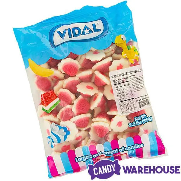 Strawberry & Cream Gummy Domes: 1KG Bag