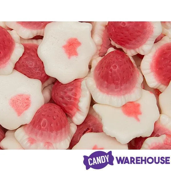 Strawberry & Cream Gummy Domes: 1KG Bag