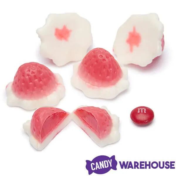 Strawberry & Cream Gummy Domes: 1KG Bag