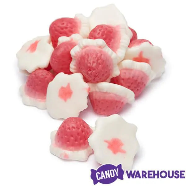 Strawberry & Cream Gummy Domes: 1KG Bag