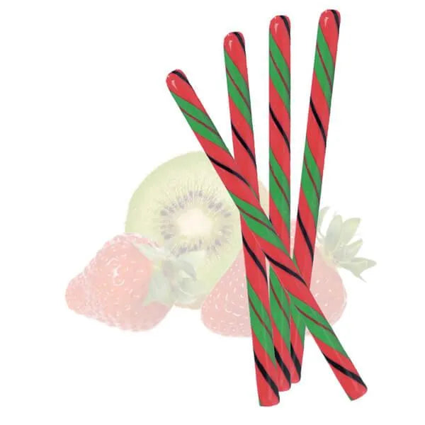 Strawberry Kiwi Hard Candy Sticks: 100-Piece Box