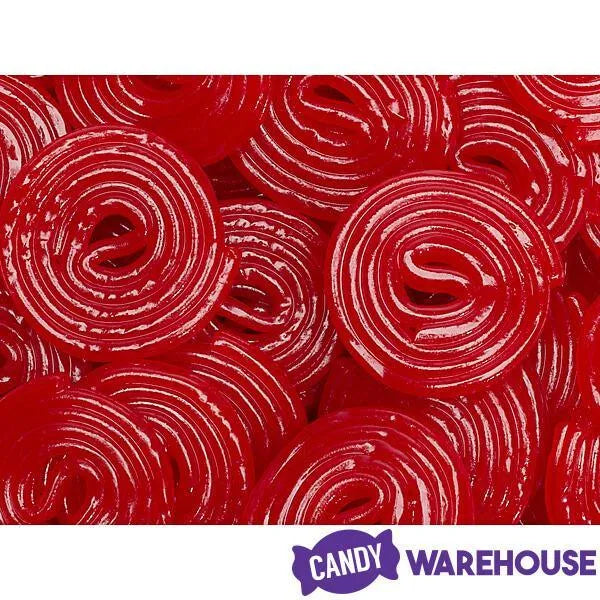 Strawberry Red Licorice Wheels: 2KG Bag