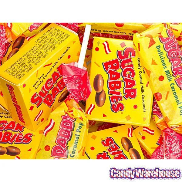 Sugar Babies and Sugar Daddy Candy Snack Size Pack Combo: 40-Piece Bag