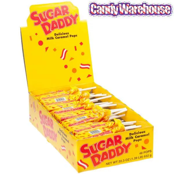 Sugar Daddy Caramel Pops: 48-Piece Box