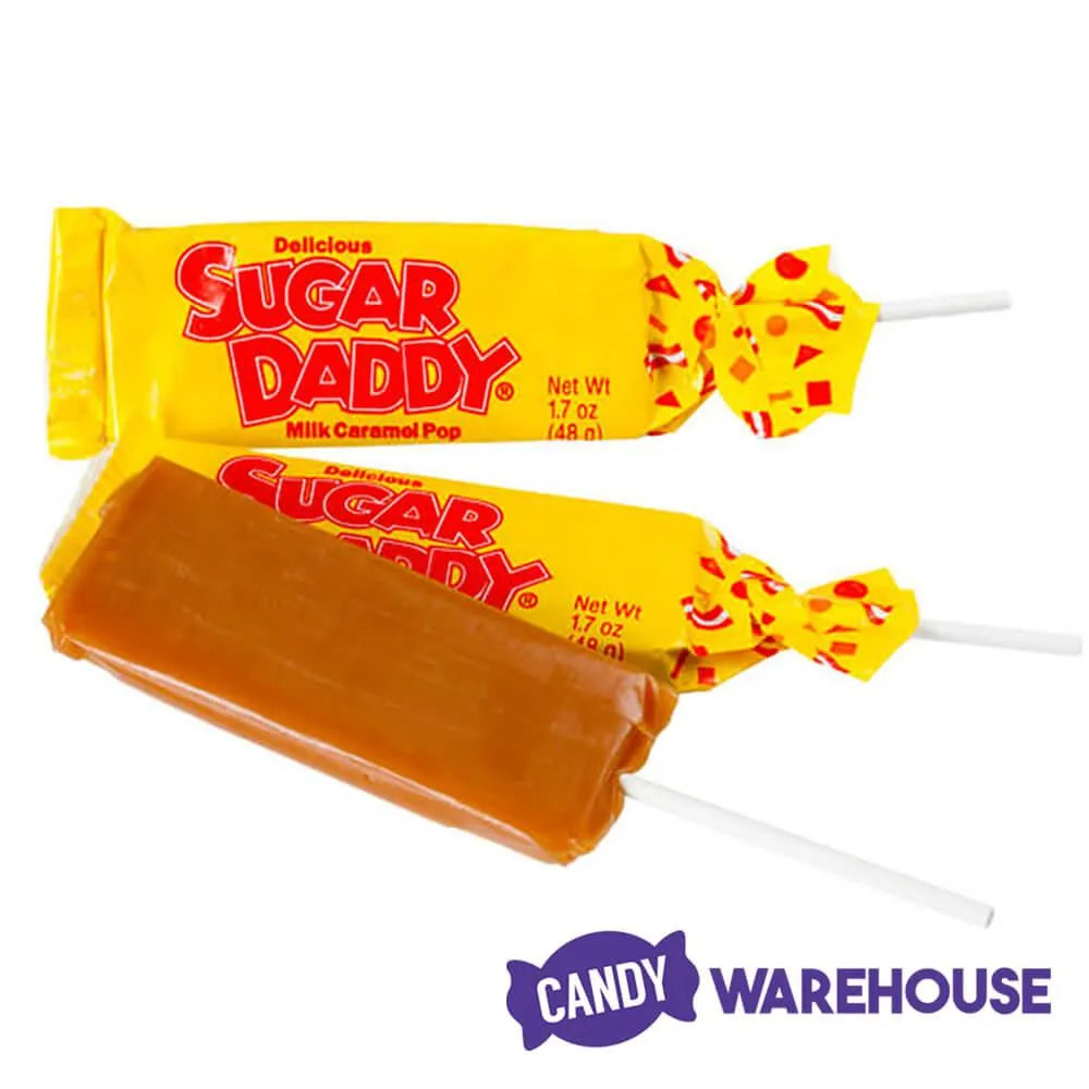 Sugar Daddy Caramel Pops - Large: 24-Piece Box