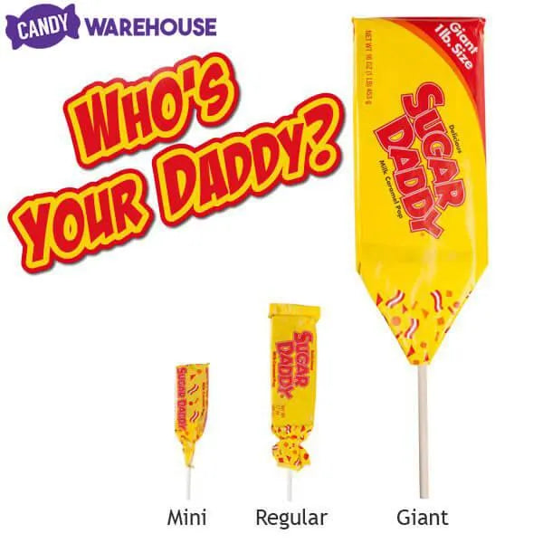 Sugar Daddy Giant 1-Pound Caramel Pop