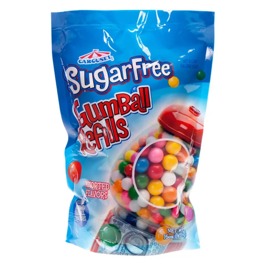 Sugar Free 1/2-Inch Gumballs: 1LB Bag