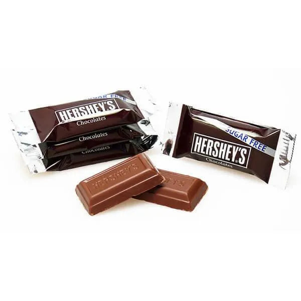 Sugar Free Hershey's Milk Chocolate Miniature Candy Bars: 120-Piece Box