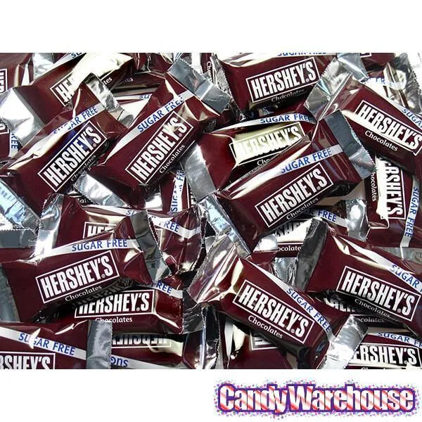 Sugar Free Hershey's Milk Chocolate Miniature Candy Bars: 120-Piece Box