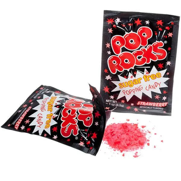 Sugar Free Pop Rocks Candy Packs: 24-Piece Box