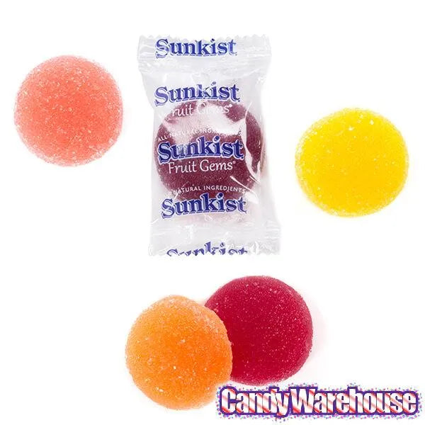 Sunkist Fruit Gems Candy - Wrapped: 10LB Case