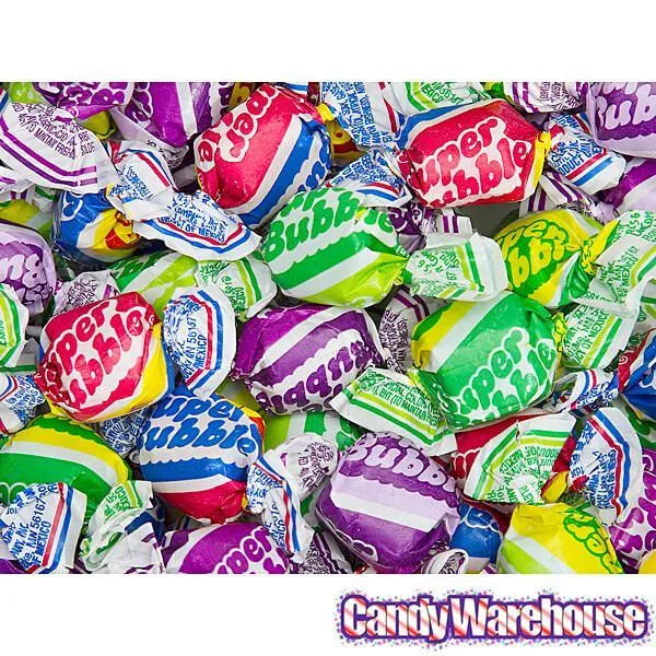 Super Bubble Gum Assortment: 3LB Bag