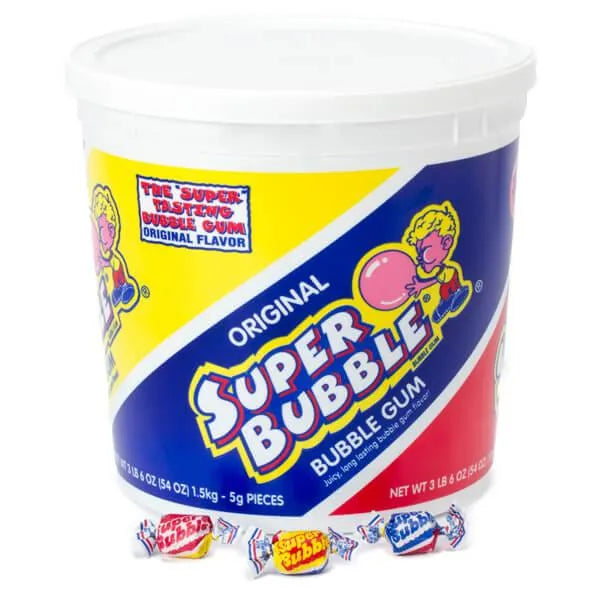 Super Bubble Gum - Original: 300-Piece Tub