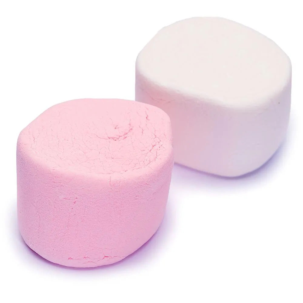 Super Giant Pink & White Marshmallows: 25-Piece Bag