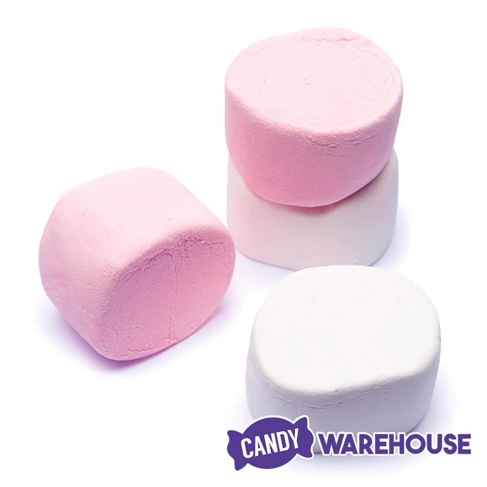 Super Giant Pink & White Marshmallows: 25-Piece Bag