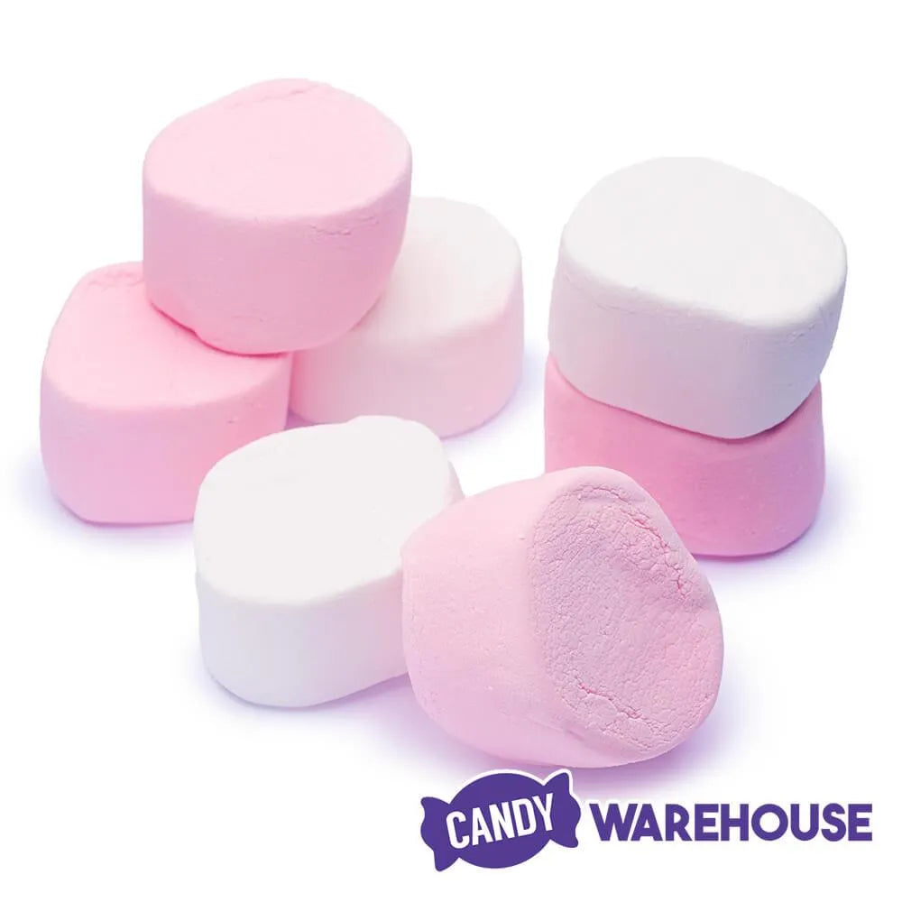 Super Giant Pink & White Marshmallows: 25-Piece Bag