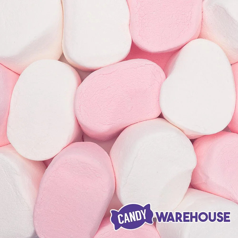 Super Giant Pink & White Marshmallows: 25-Piece Bag