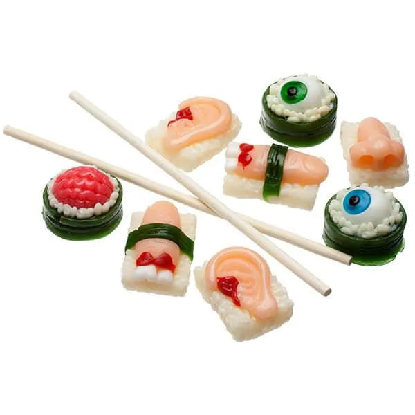 Sushi Body Parts Gummy Candy: 8-Piece Pack