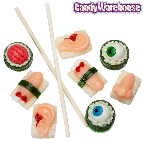 Sushi Body Parts Gummy Candy: 8-Piece Pack