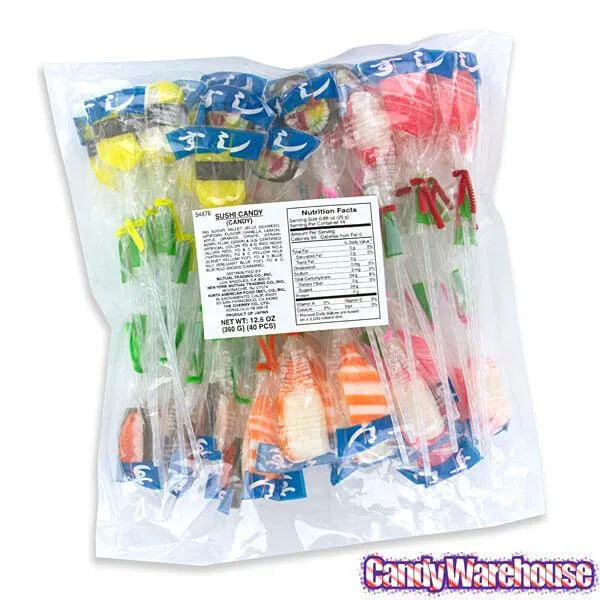 Sushi Candy Pops: 40-Piece Bag