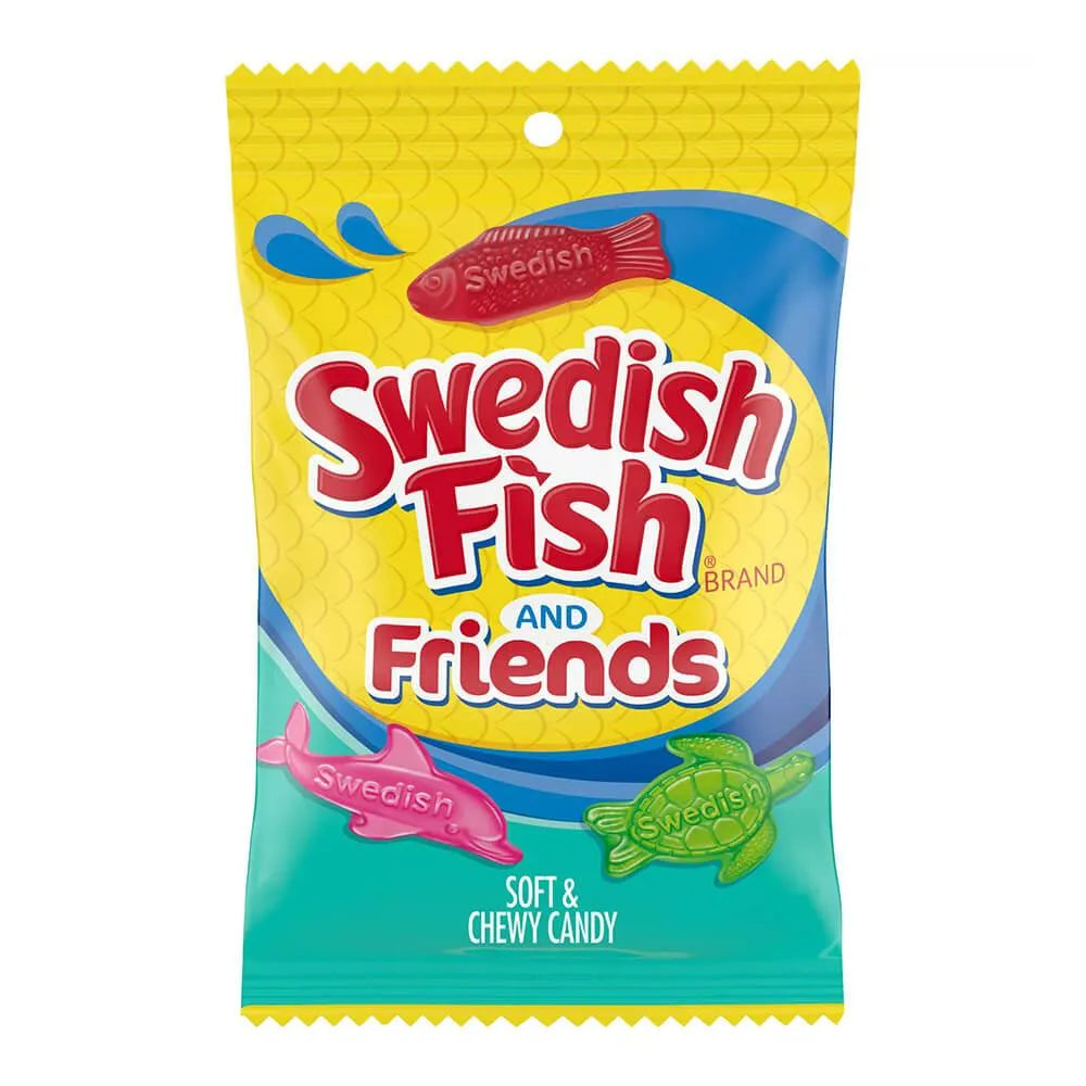 Swedish Fish and Friends Candy: 8-Ounce Bag