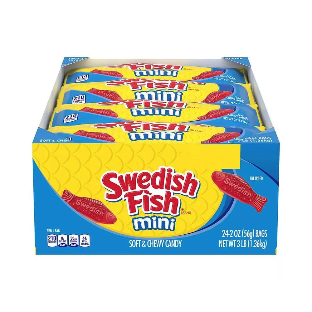 Swedish Fish Candy 2-Ounce Packs: 24-Piece Box