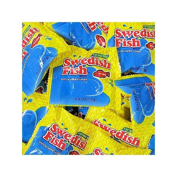 Swedish Fish Candy Treat Size Packs: 5LB Bag