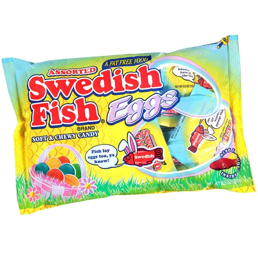 Swedish Fish Eggs Candy Packs: 18-Piece Bag