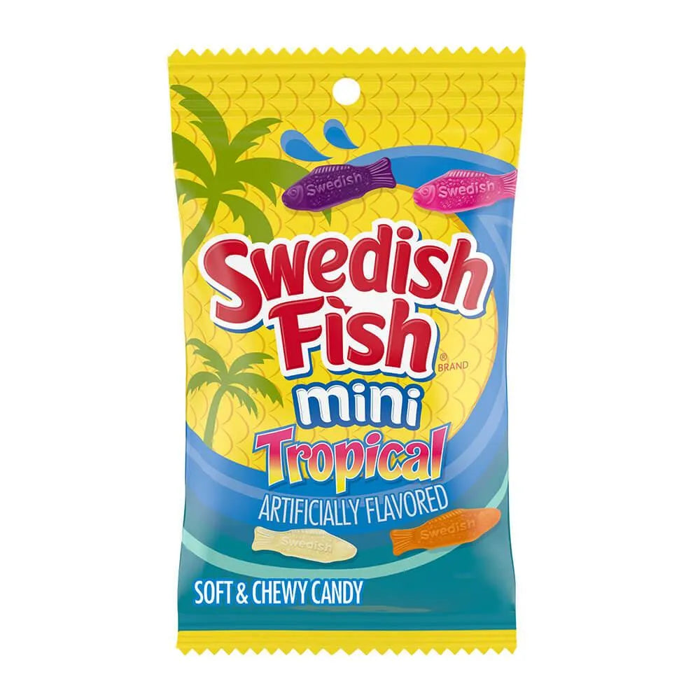 Swedish Fish Mini Candy - Tropical: 6LB Box