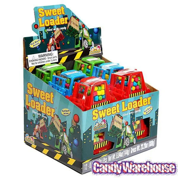 Sweet Loader Candy Filled Forklift Trucks: 12-Piece Box