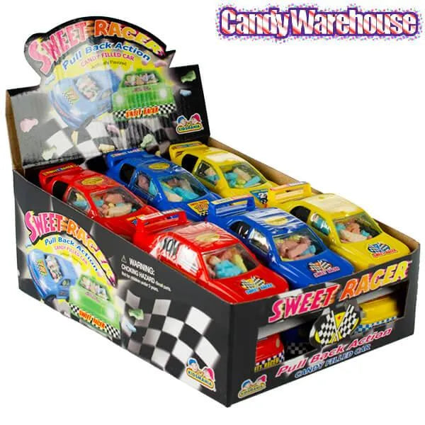 Sweet Racer Candy Filled Race Cars: 12-Piece Box