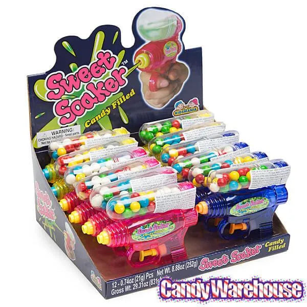 Sweet Soaker Candy Filled Squirt Guns: 12-Piece Box