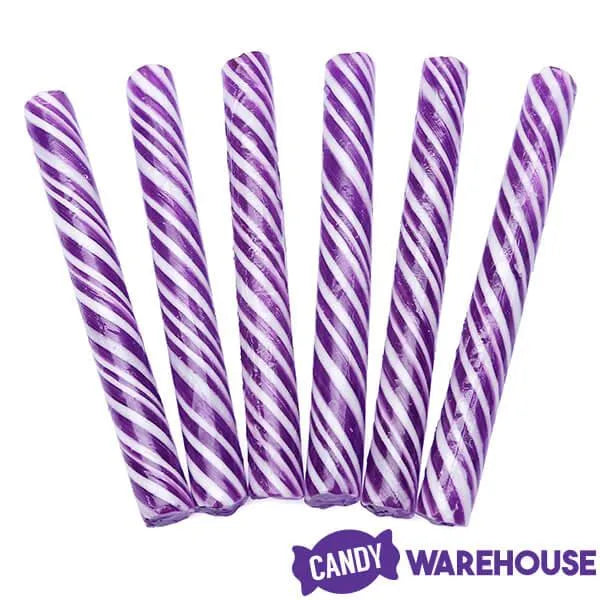 Sweet Spindles Mini Hard Candy Sticks - Grape: 50-Piece Jar