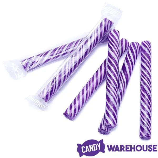 Sweet Spindles Mini Hard Candy Sticks - Grape: 50-Piece Jar