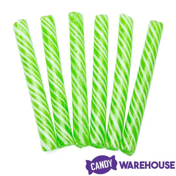 Sweet Spindles Mini Hard Candy Sticks - Lime: 50-Piece Jar