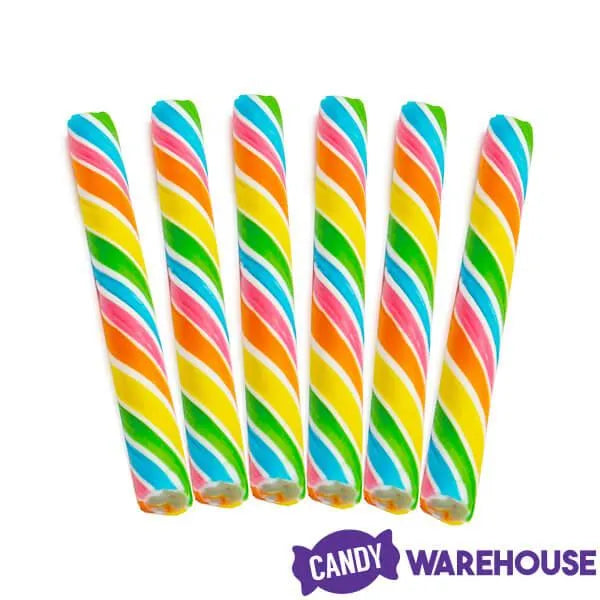 Sweet Spindles Mini Hard Candy Sticks - Rainbow: 50-Piece Jar