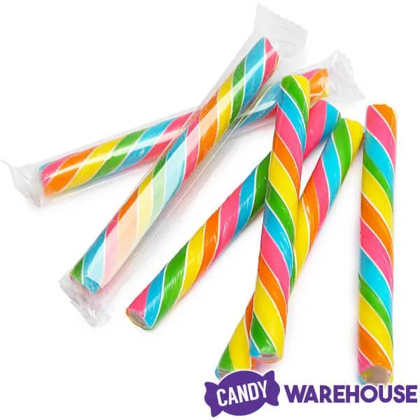 Sweet Spindles Mini Hard Candy Sticks - Rainbow: 50-Piece Jar