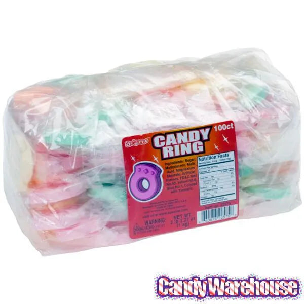 Sweet Tart Candy Rings: 100-Piece Bag