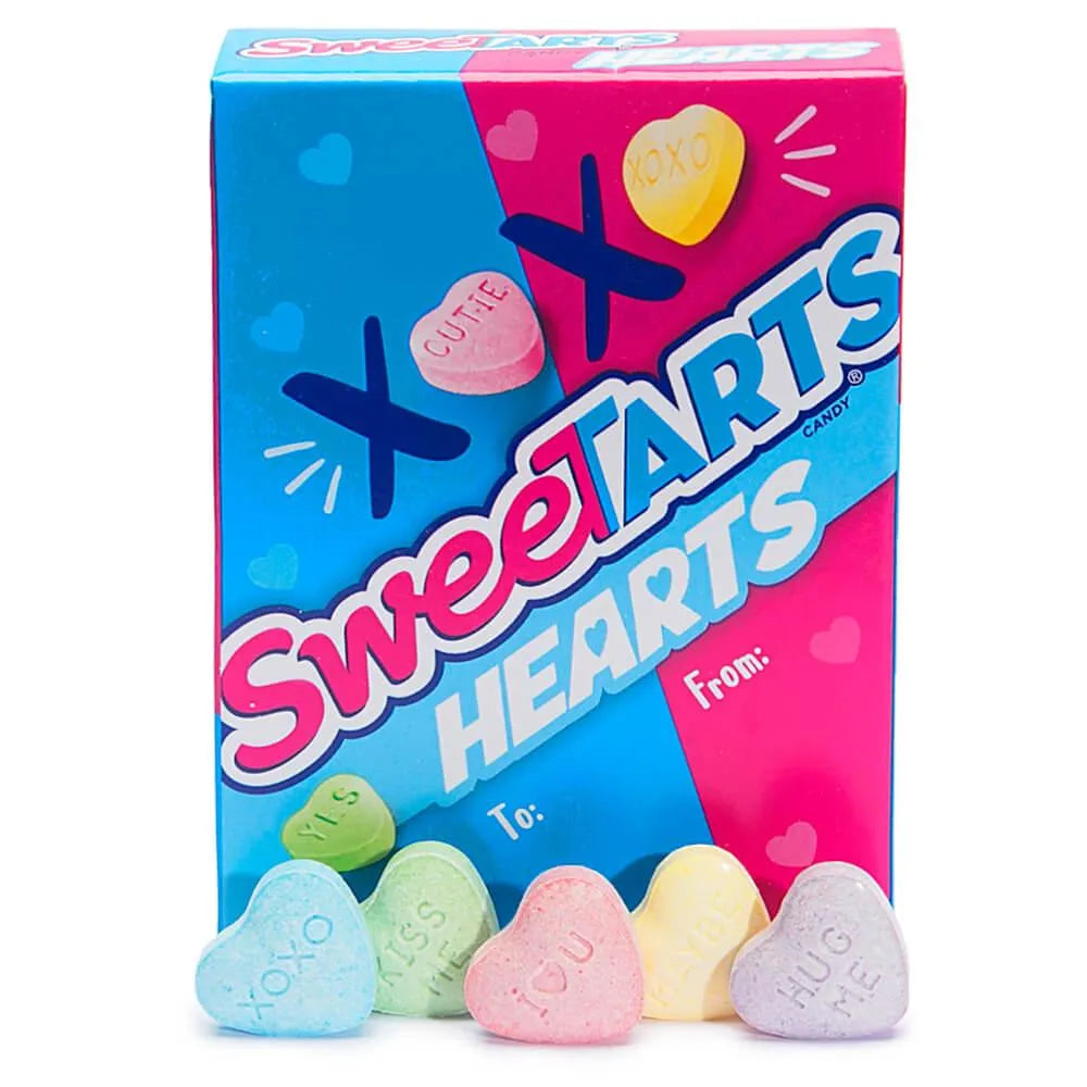 SweeTarts Candy Hearts 1.5-Ounce Packs: 27-Piece Box