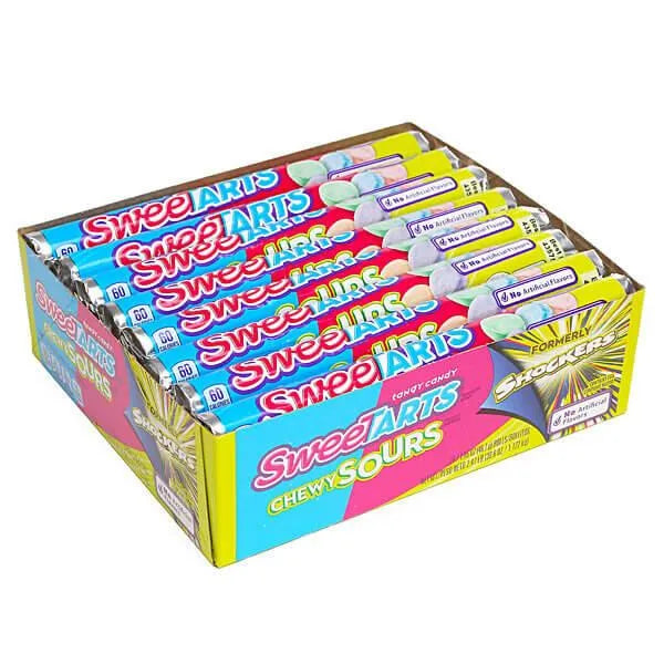 SweeTarts Chewy Sours Candy Rolls: 24-Piece Box