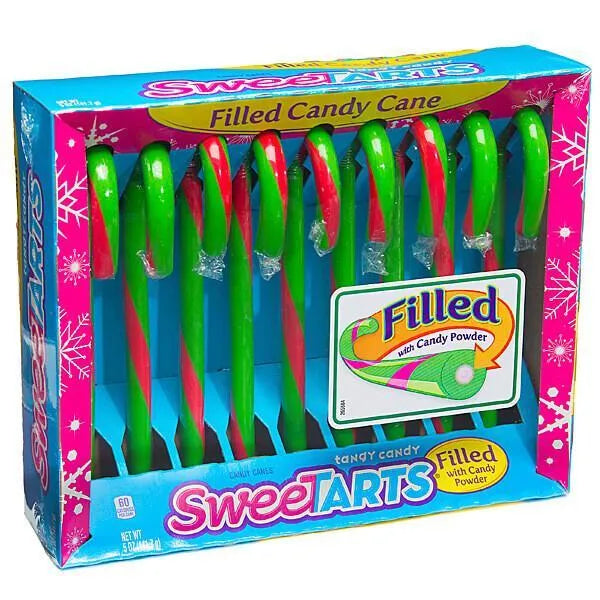 SweeTarts Filled Candy Canes: 12-Piece Box