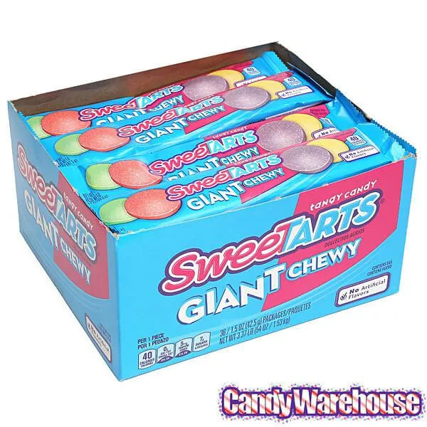 SweeTarts Giant Chewy Candy 4-Packs: 36-Piece Box