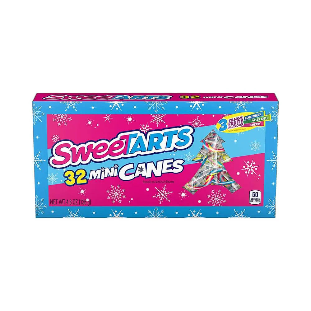 Sweetarts Mini Candy Canes: 32-Piece Box