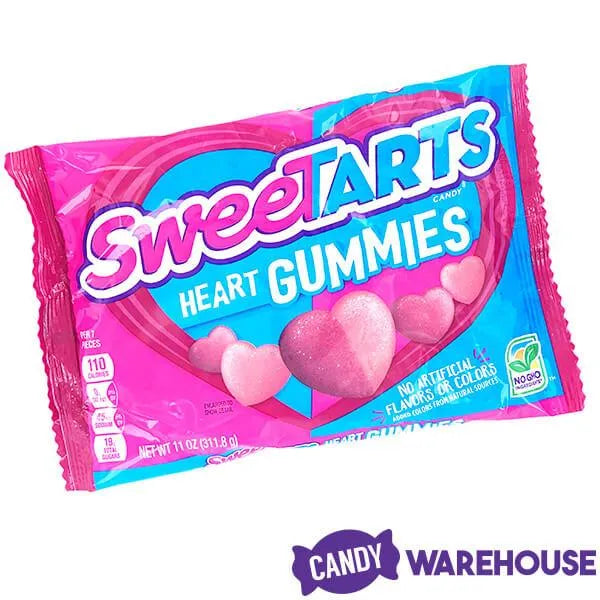 SweeTarts Pink & Purple Hearts Gummies: 11-Ounce Bag