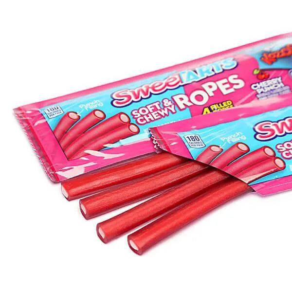 SweeTarts Ropes Candy Packs - Cherry Punch: 24-Piece Box