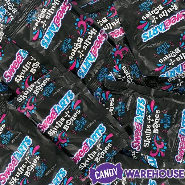 SweeTarts Skulls and Bones Candy Packs: 24-Piece Bag