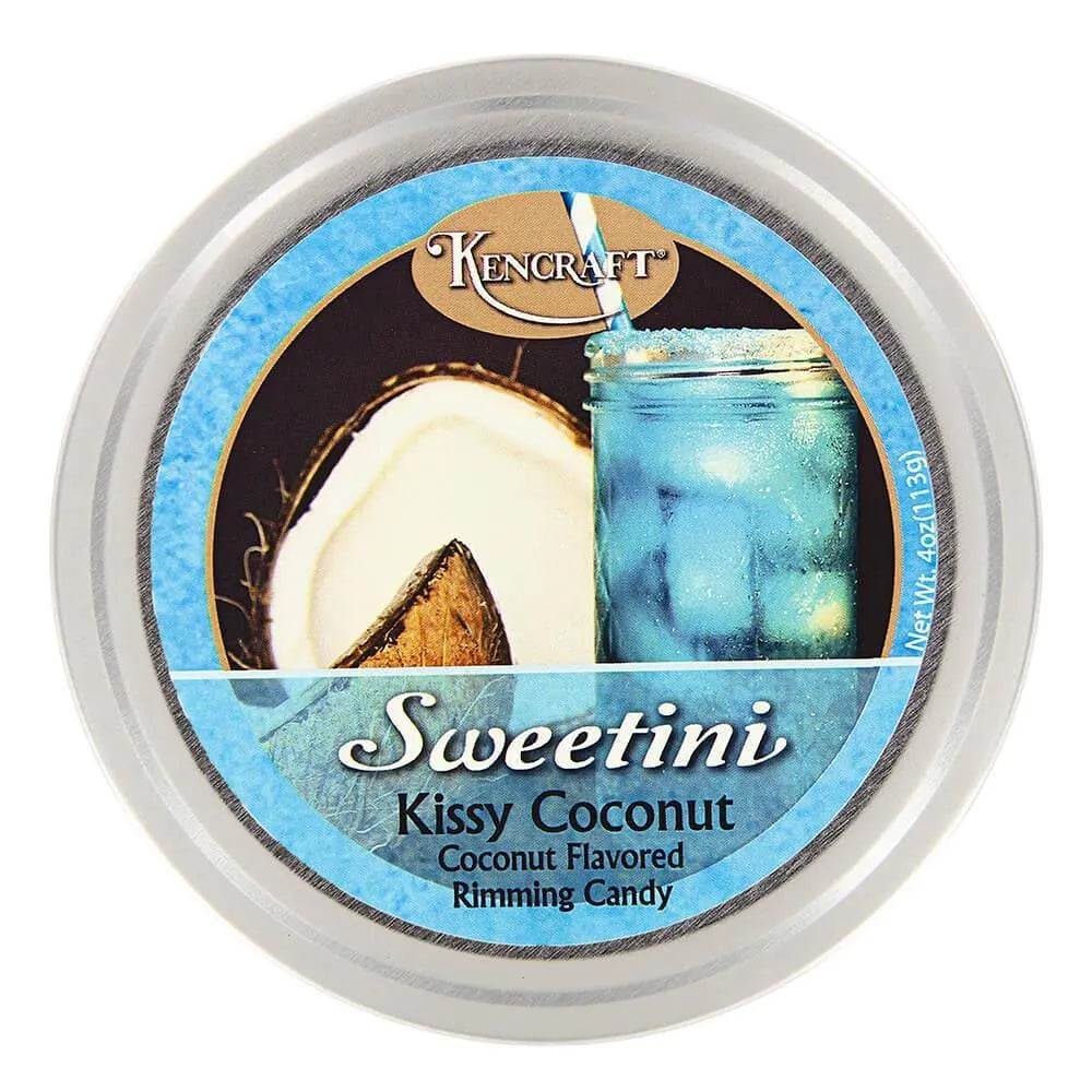 Sweetini Cocktail Rim Sugar - Coconut: 4-Ounce Tin