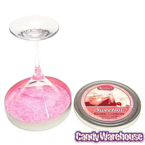 Sweetini Cocktail Rim Sugar - Cranberry: 4-Ounce Tin